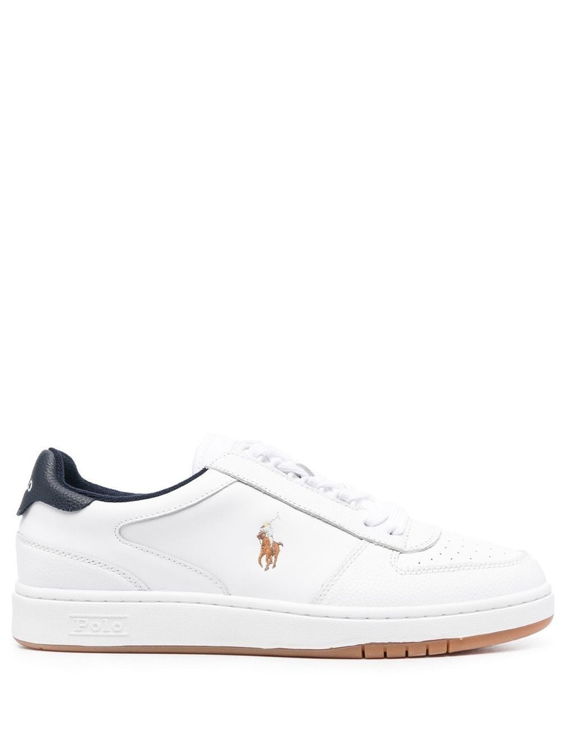 Court logo-embroidered sneakers 1