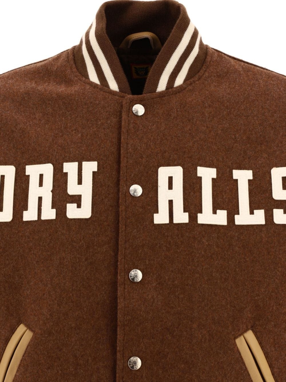 embroidered-logo wool jacket - 3