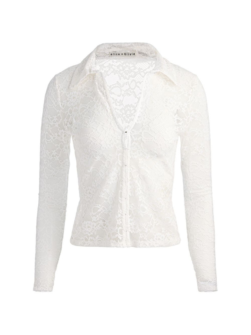 Kara lace button shirt 1