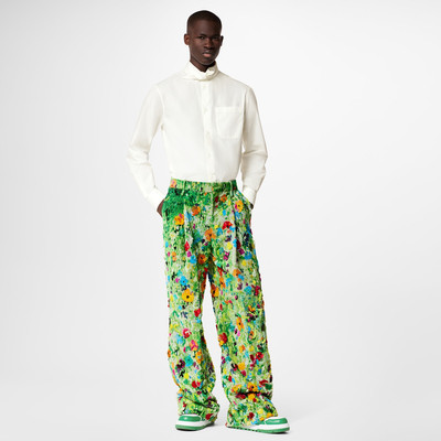 Louis Vuitton Embroidered Flower Field Pleated Pants outlook