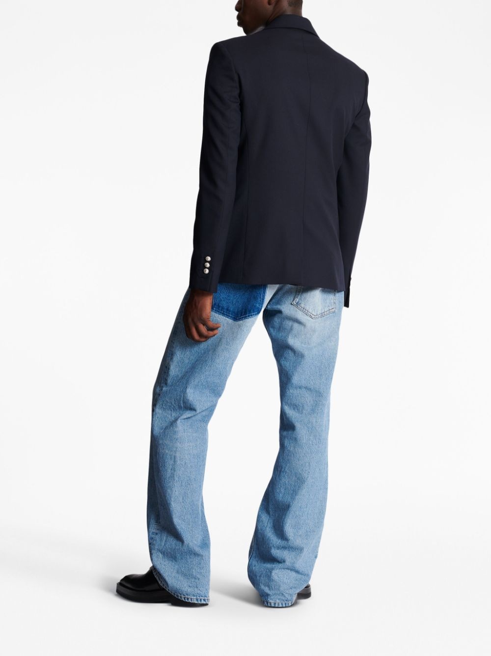 single-breasted wool blazer - 4