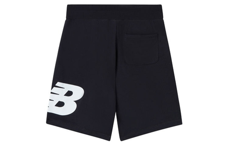 New Balance New Balance Logo Print Sportswear Shorts 'Black White' AMS01915-BK outlook