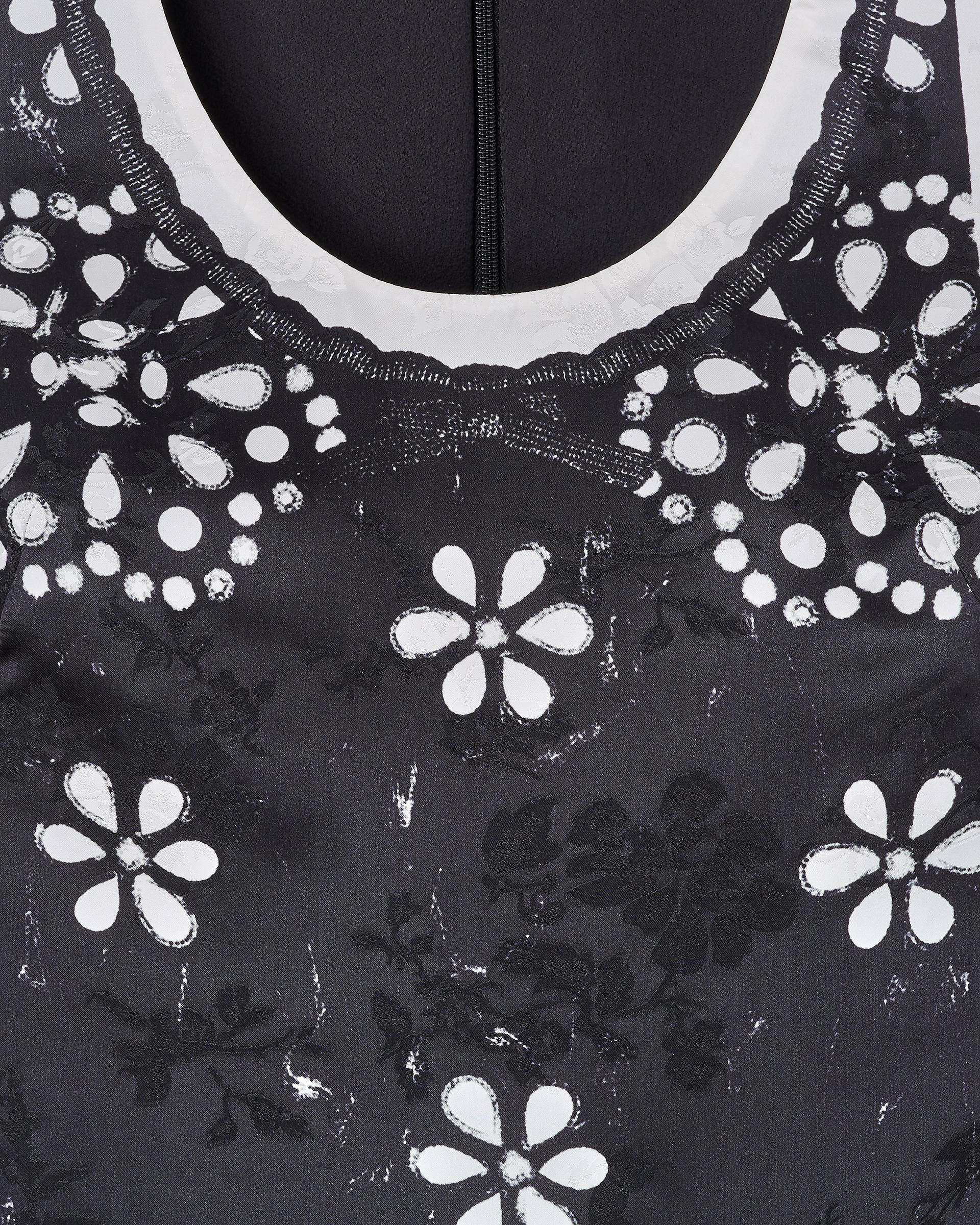 TROMPE L'OEIL EYELET DRESS - 6