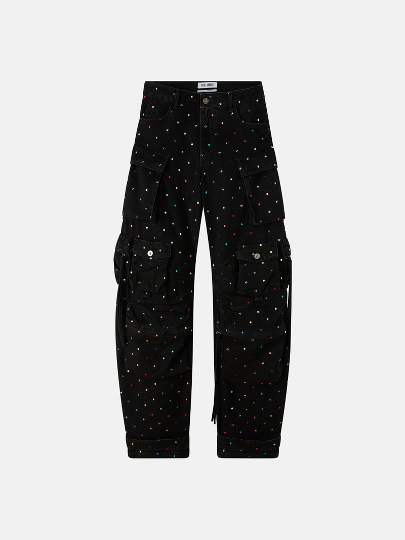 ''FERN' BLACK DENIM 롱 팬츠 1