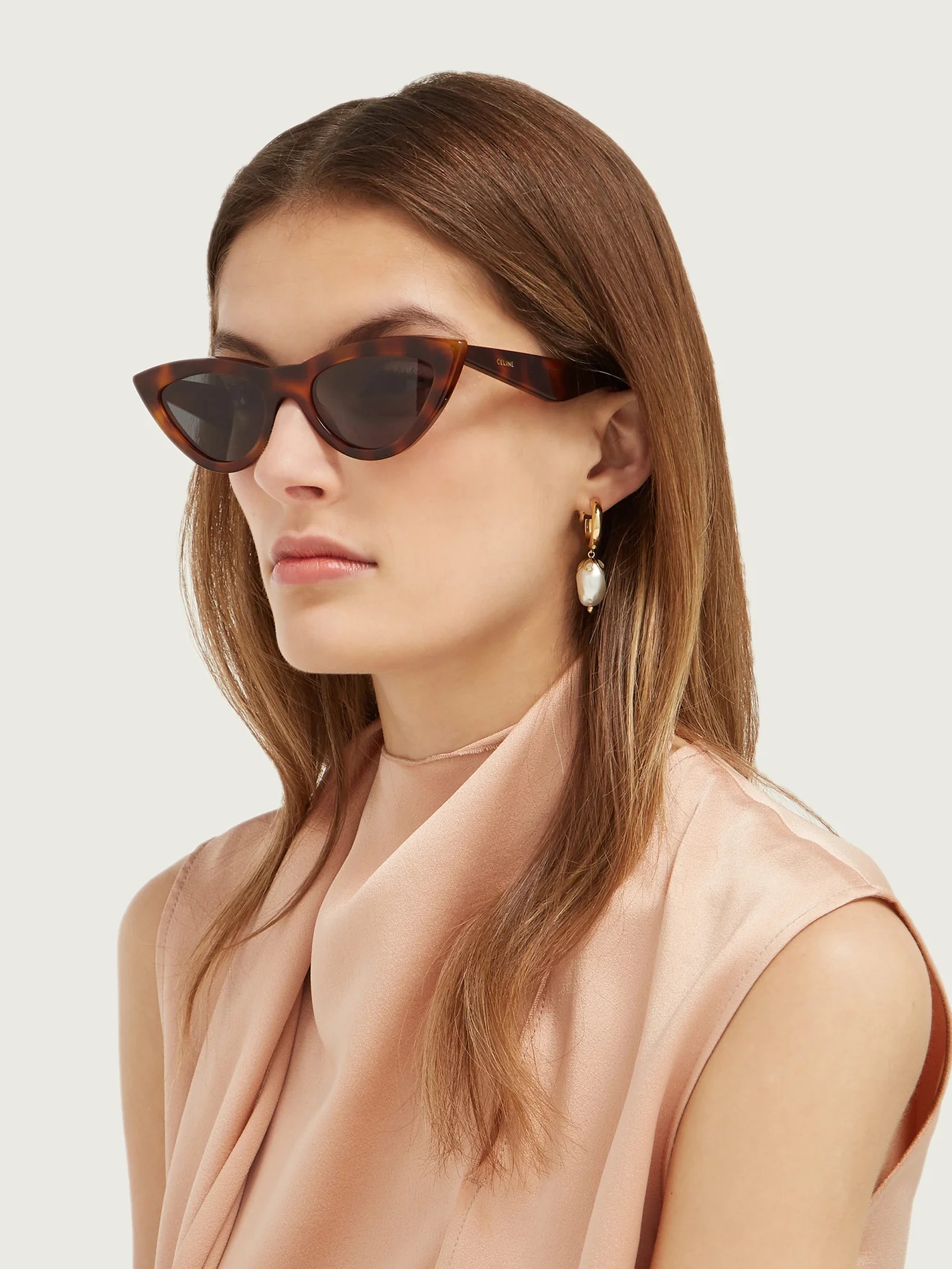 Cat-eye tortoiseshell acetate sunglasses - 2