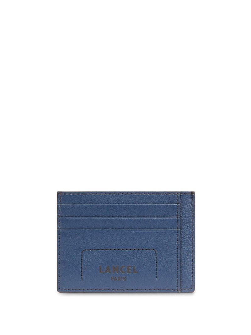 6cc logo-stamp leather card holder 1