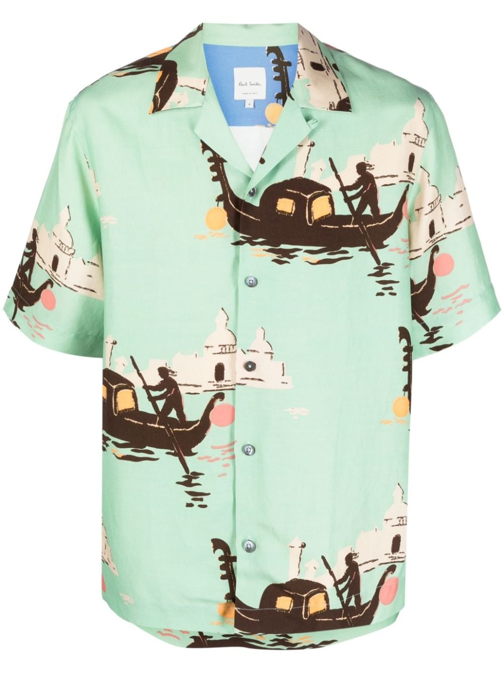 graphic-print short-sleeve shirt - 1