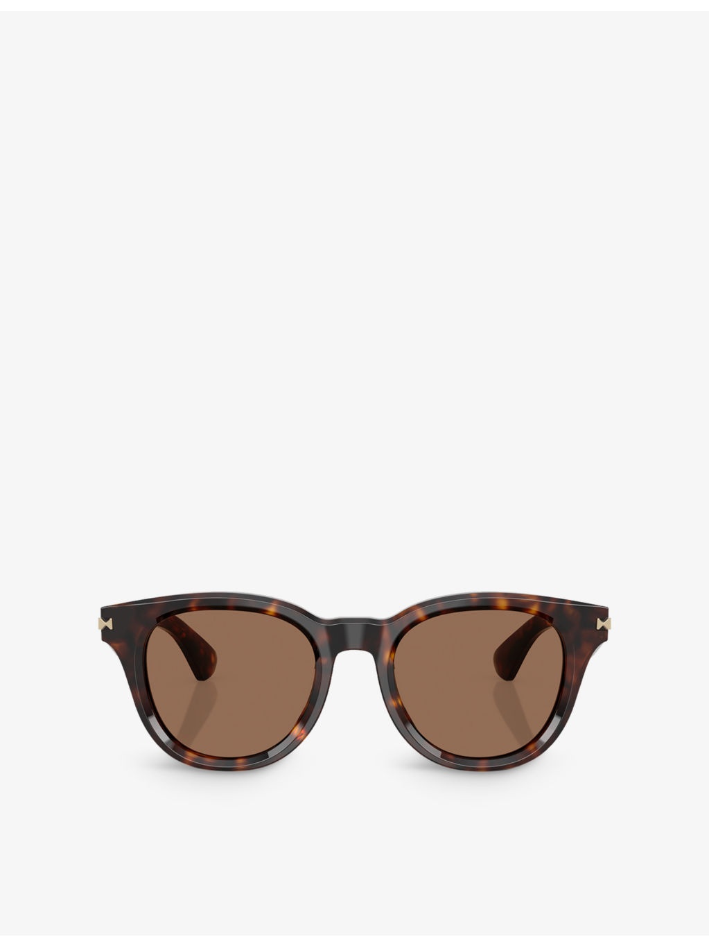 BE4439 Round-Frame Tortoiseshell Acetate Sunglasses - 1