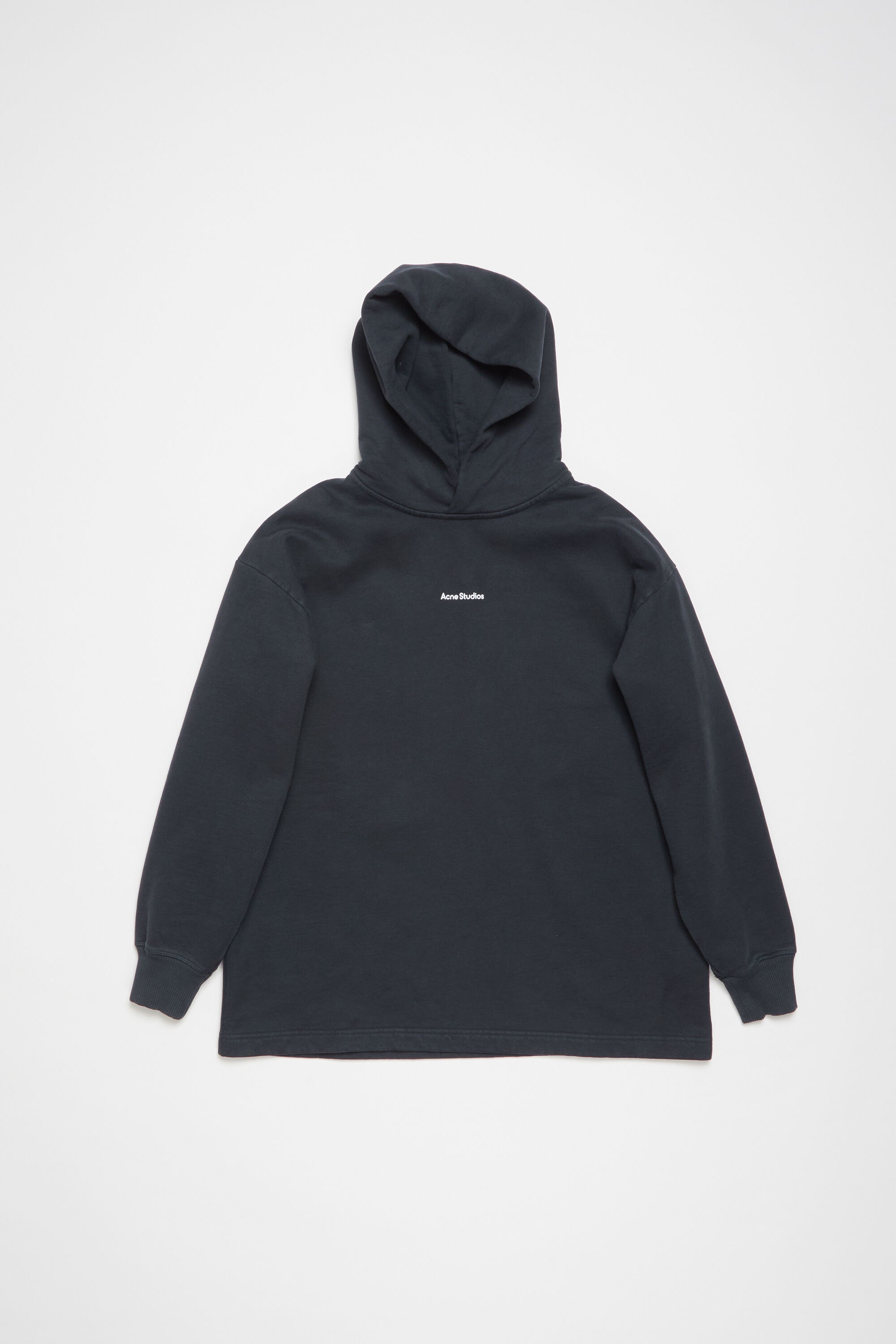 Logo hooded sweatshirt - Black - 1