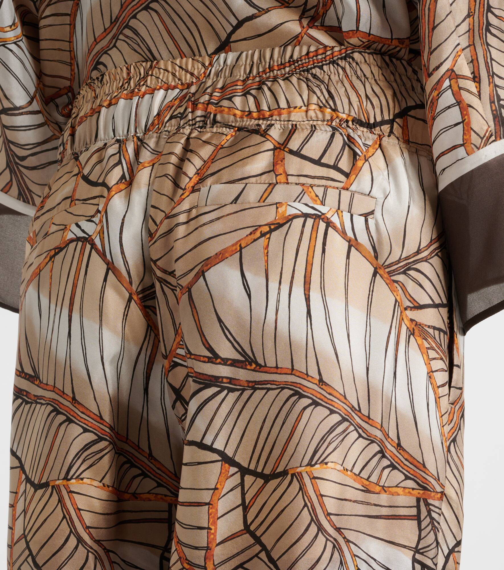 Printed silk wide-leg pants - 6