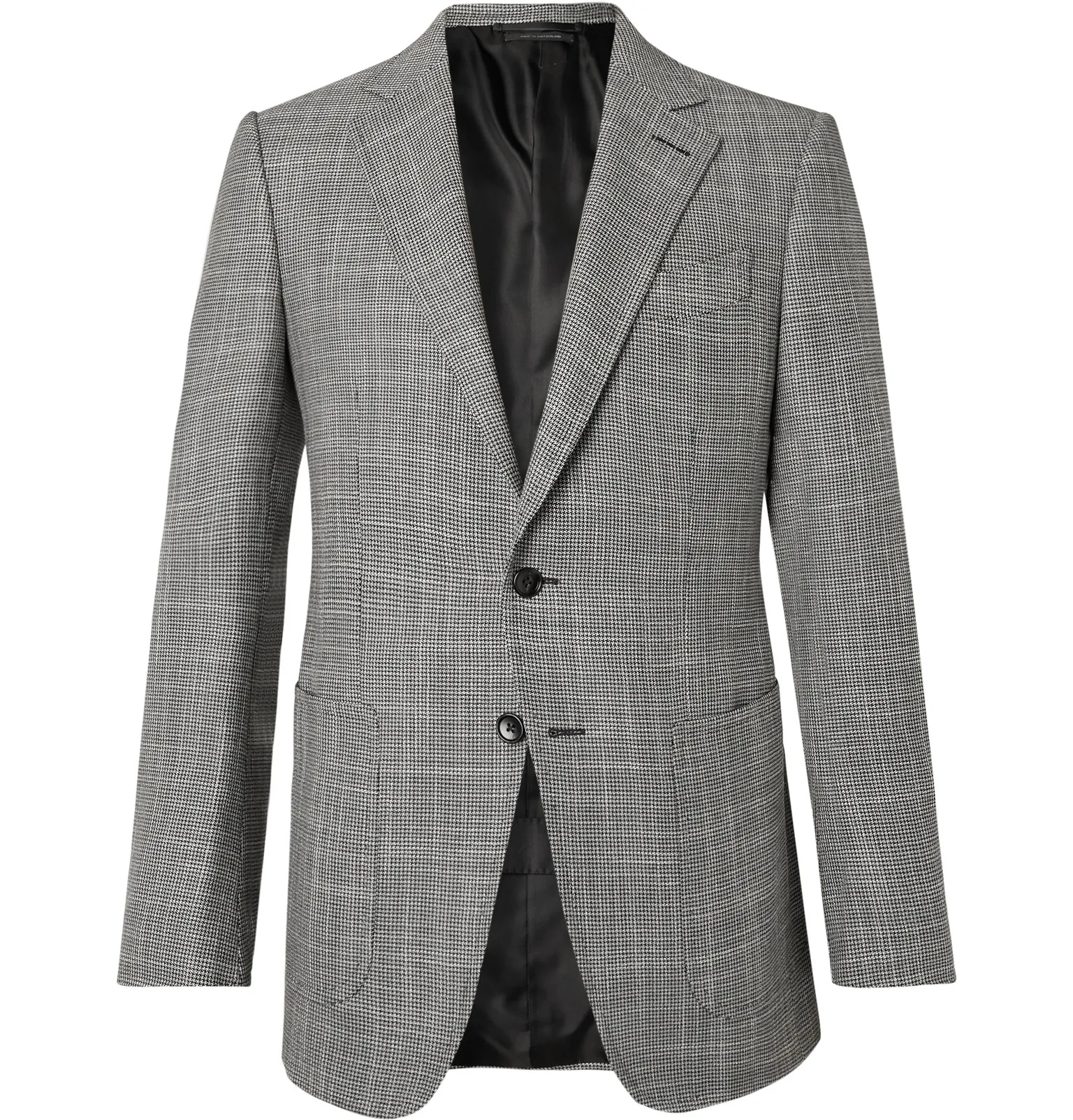 O'Connor Slim-Fit Houndstooth Wool, Mohair and Silk-Blend Blazer - 1