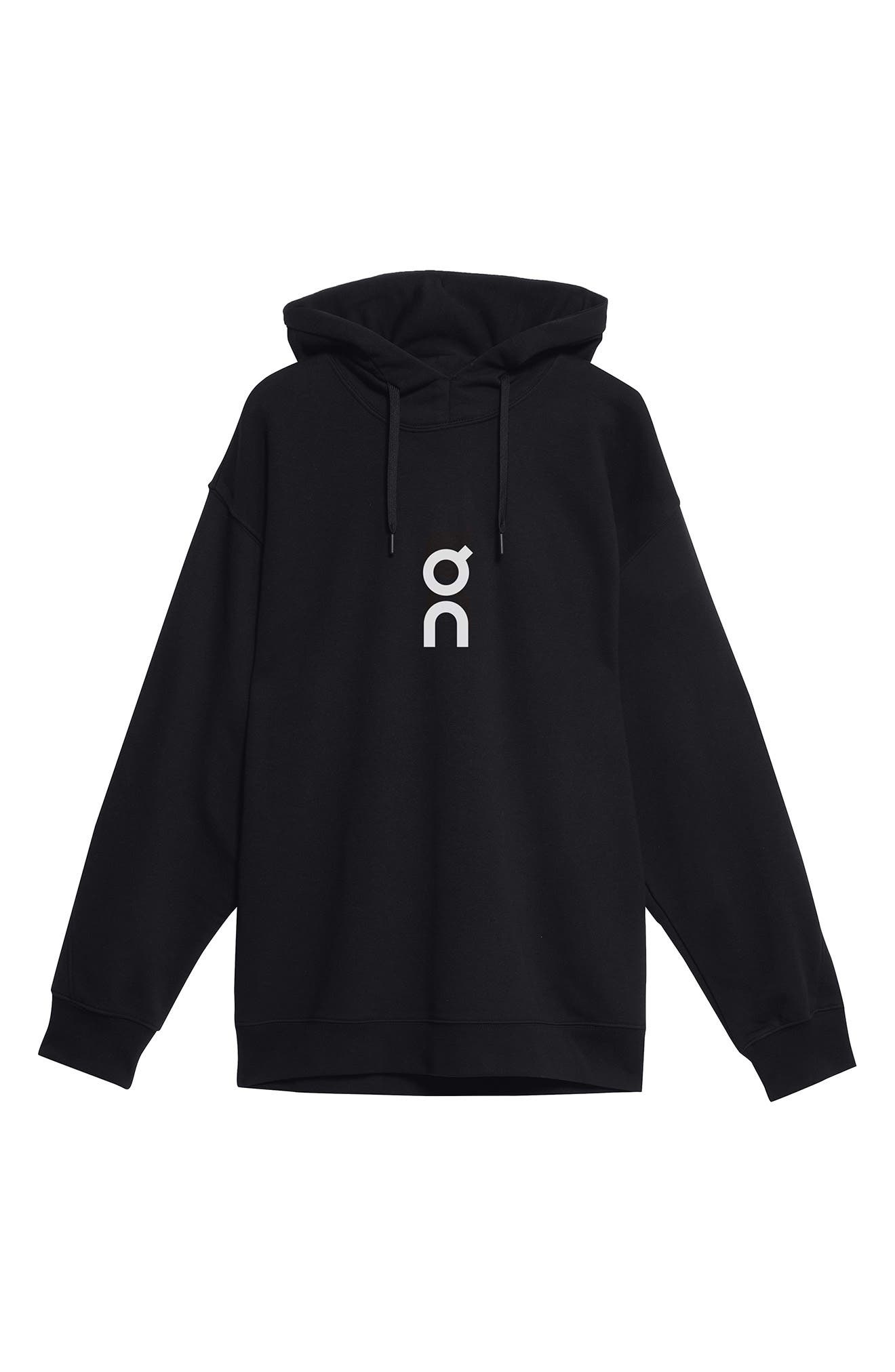 Club Oversize Organic Cotton Blend Hoodie in Black at Nordstrom - 5