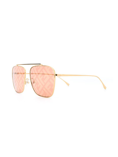 FENDI Eyeline aviator-frame sunglasses outlook