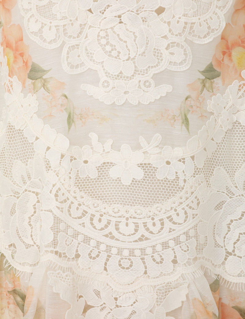 Zimmermann NATURA LACE PATCH TANK DRESS - 1413DS241COMXPR | REVERSIBLE