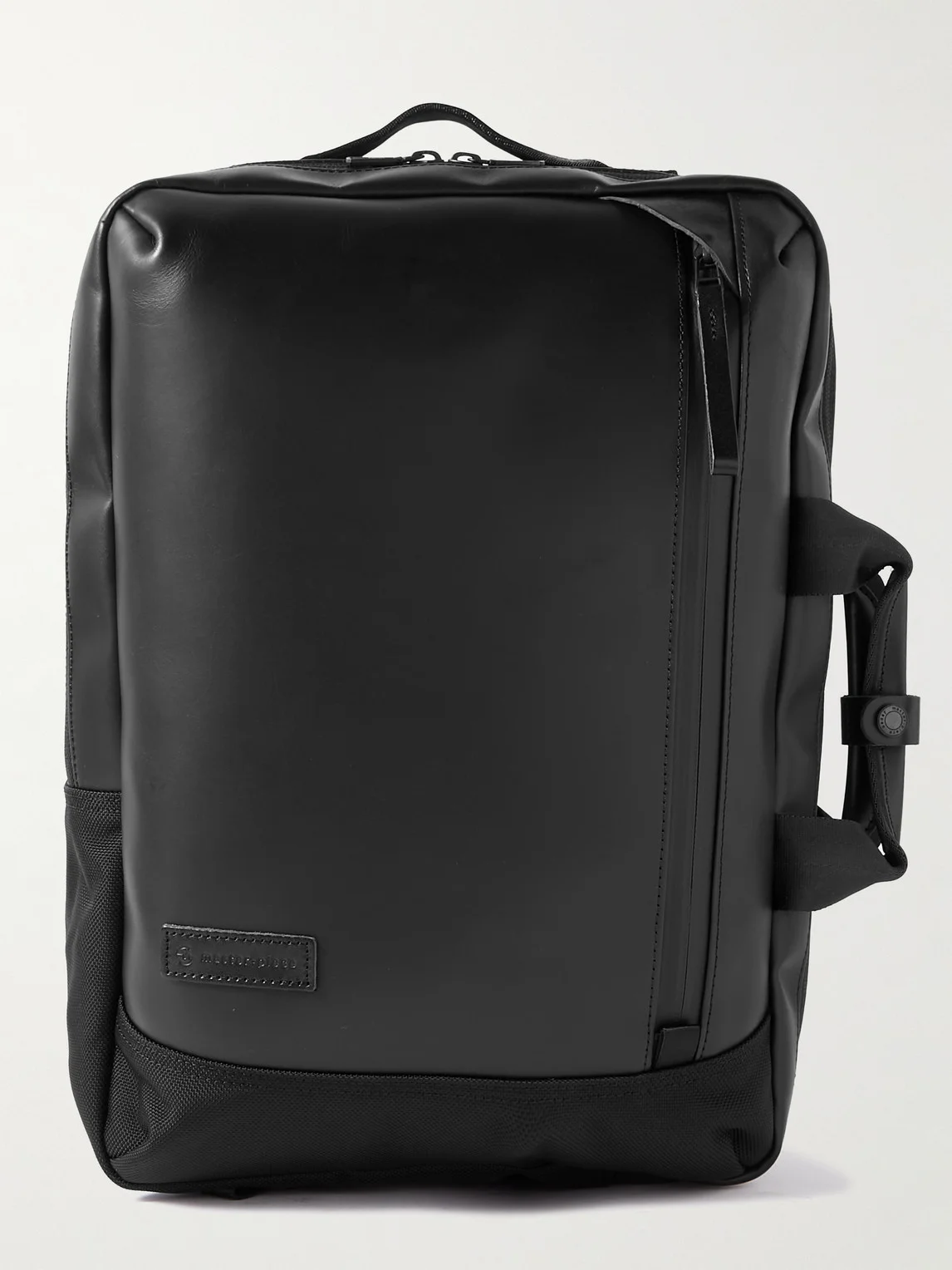 Slick Logo-Appliquéd CORDURA® Ballistic and Leather Backpack - 1