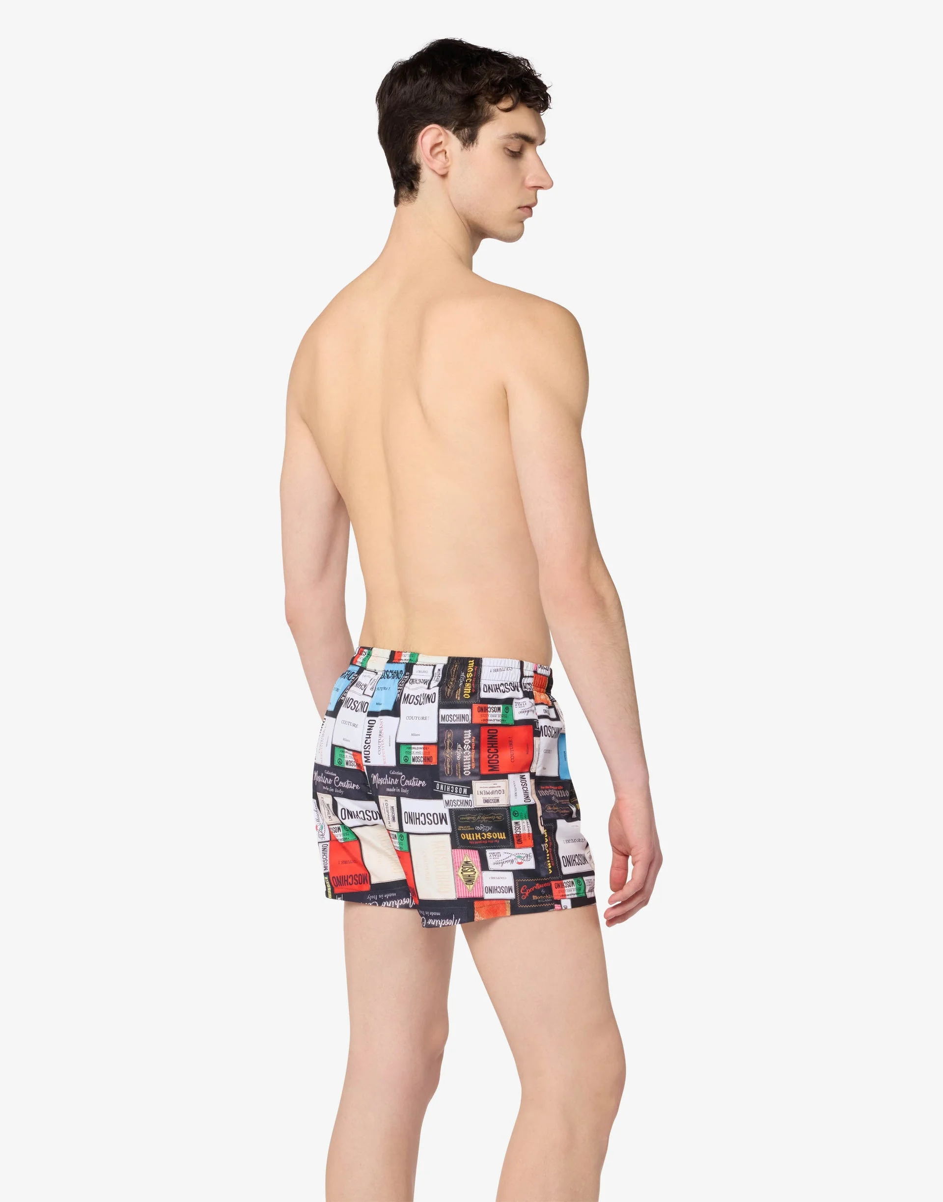 PRINTED NYLON SWIM BRIEFS - 1