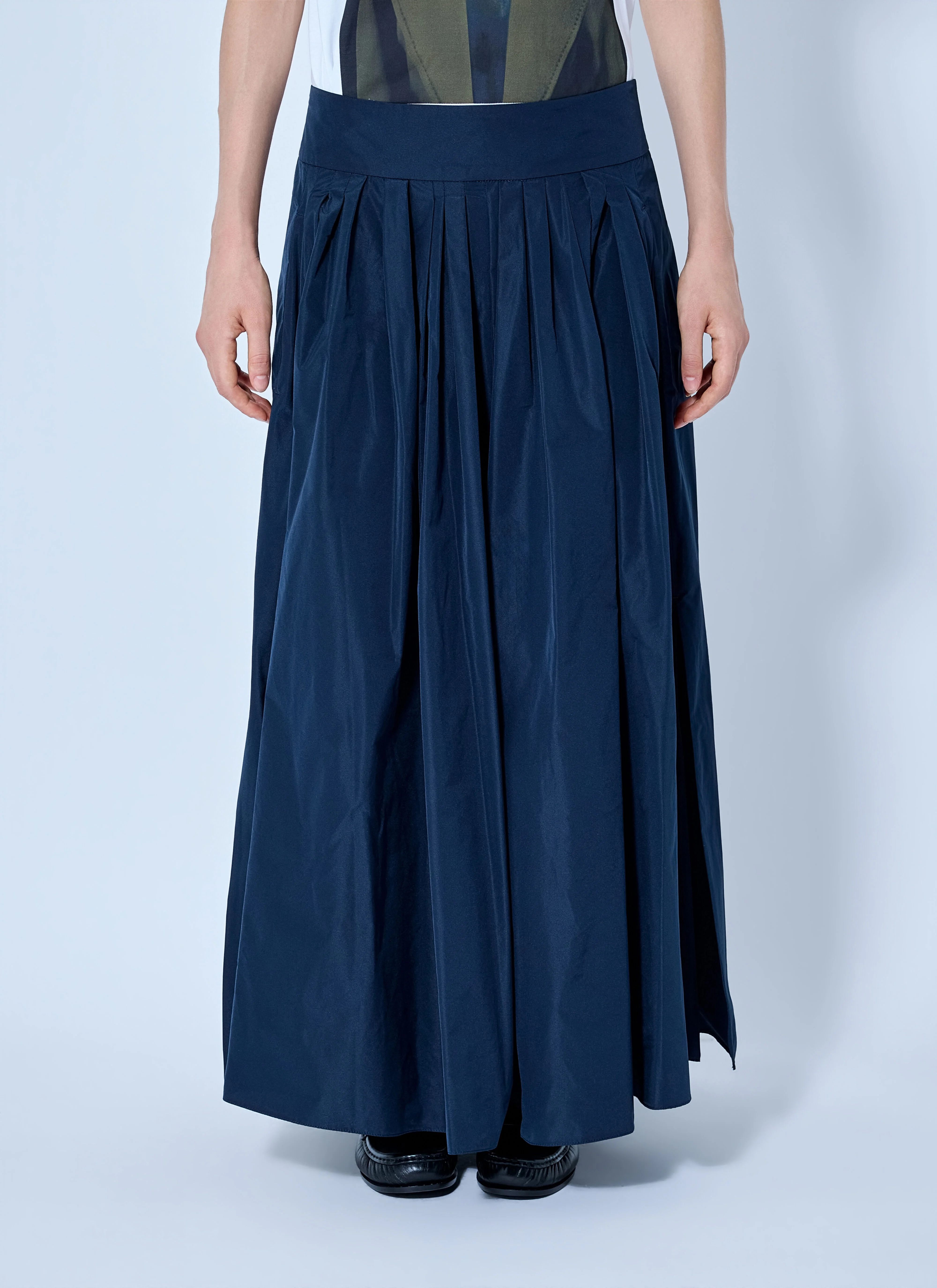 Pleated Maxi Skirt - 1