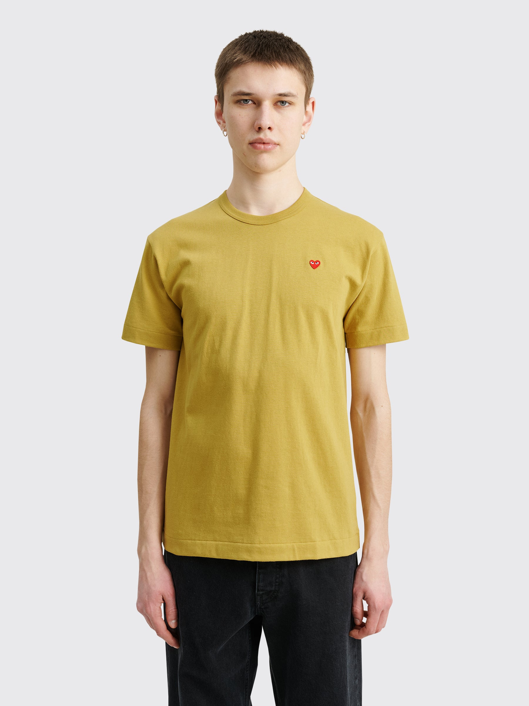 COMME DES GARÇONS PLAY MINI HEART T-SHIRT OLIVE - 2