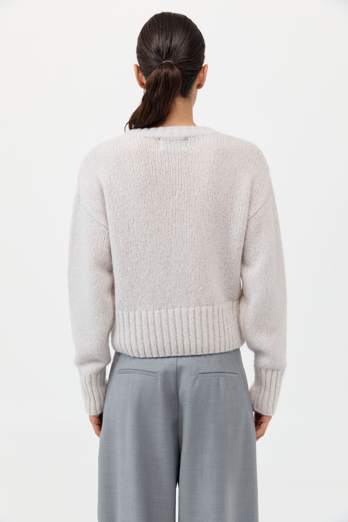 Wool Cashmere Blend Sweater - Mist - 6