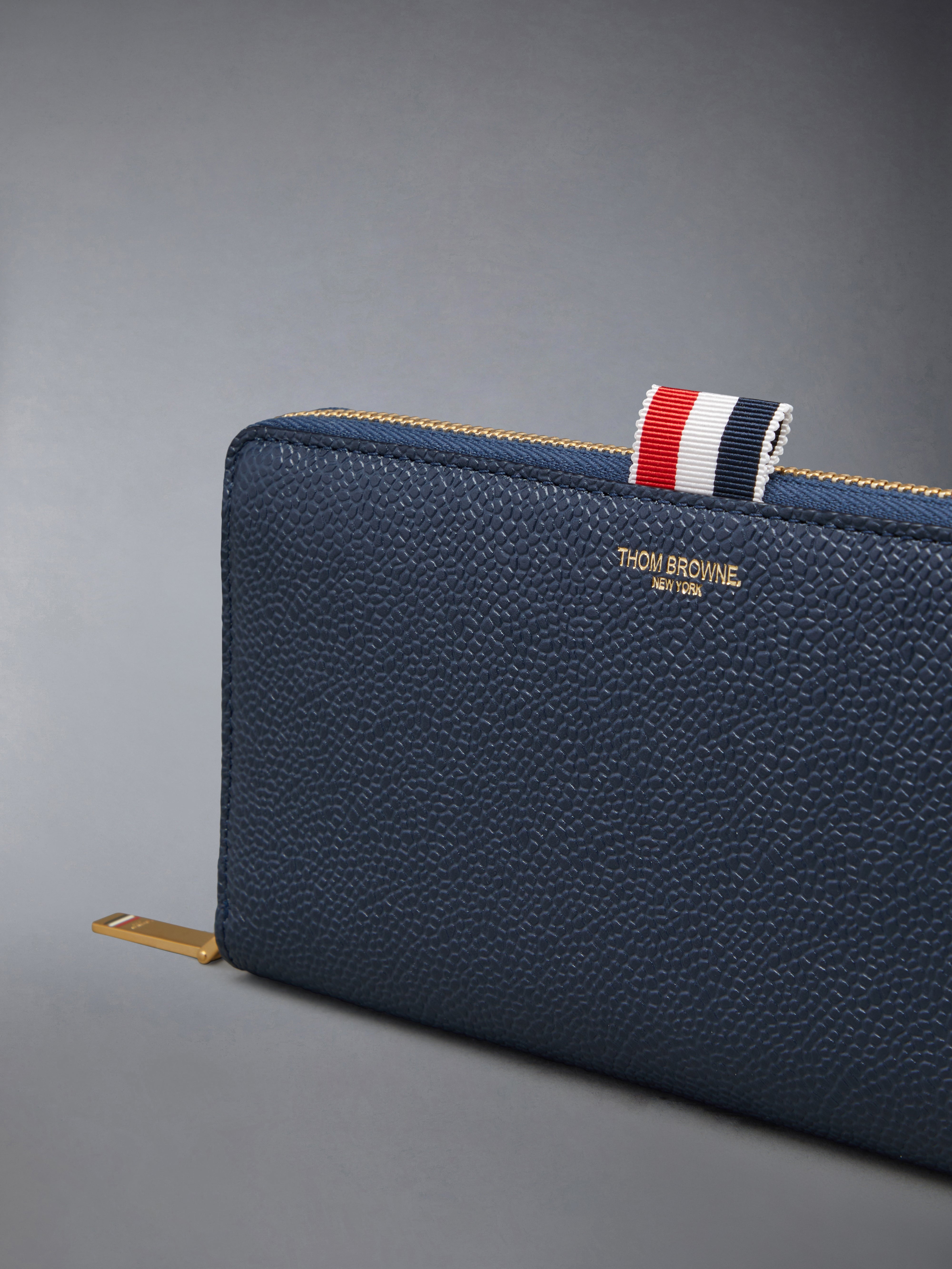 PEBBLE GRAIN SLIM LONG ZIPAROUND PURSE - 3