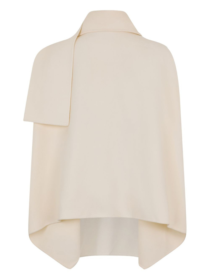 Valentino Caban draped collared jacket outlook