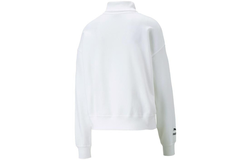 PUMA (WMNS) PUMA Team Sweatshirt 'White' 539271-02 outlook