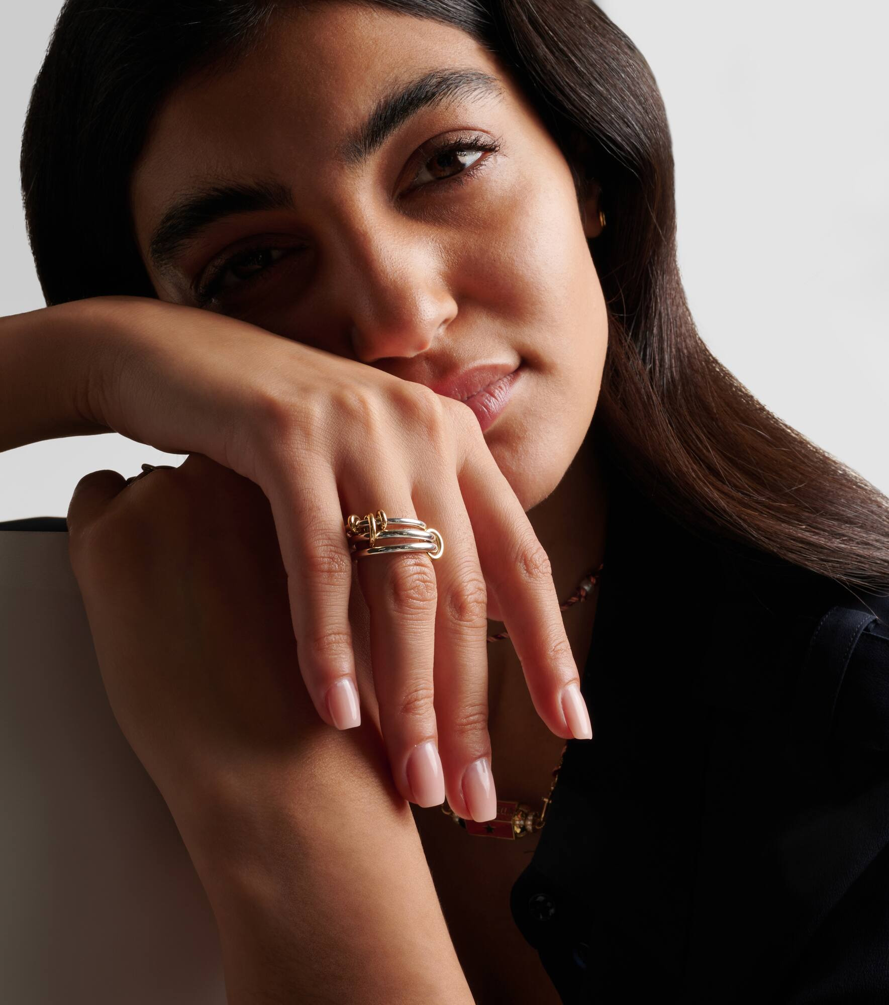 Raneth sterling silver and 18kt gold ring - 2