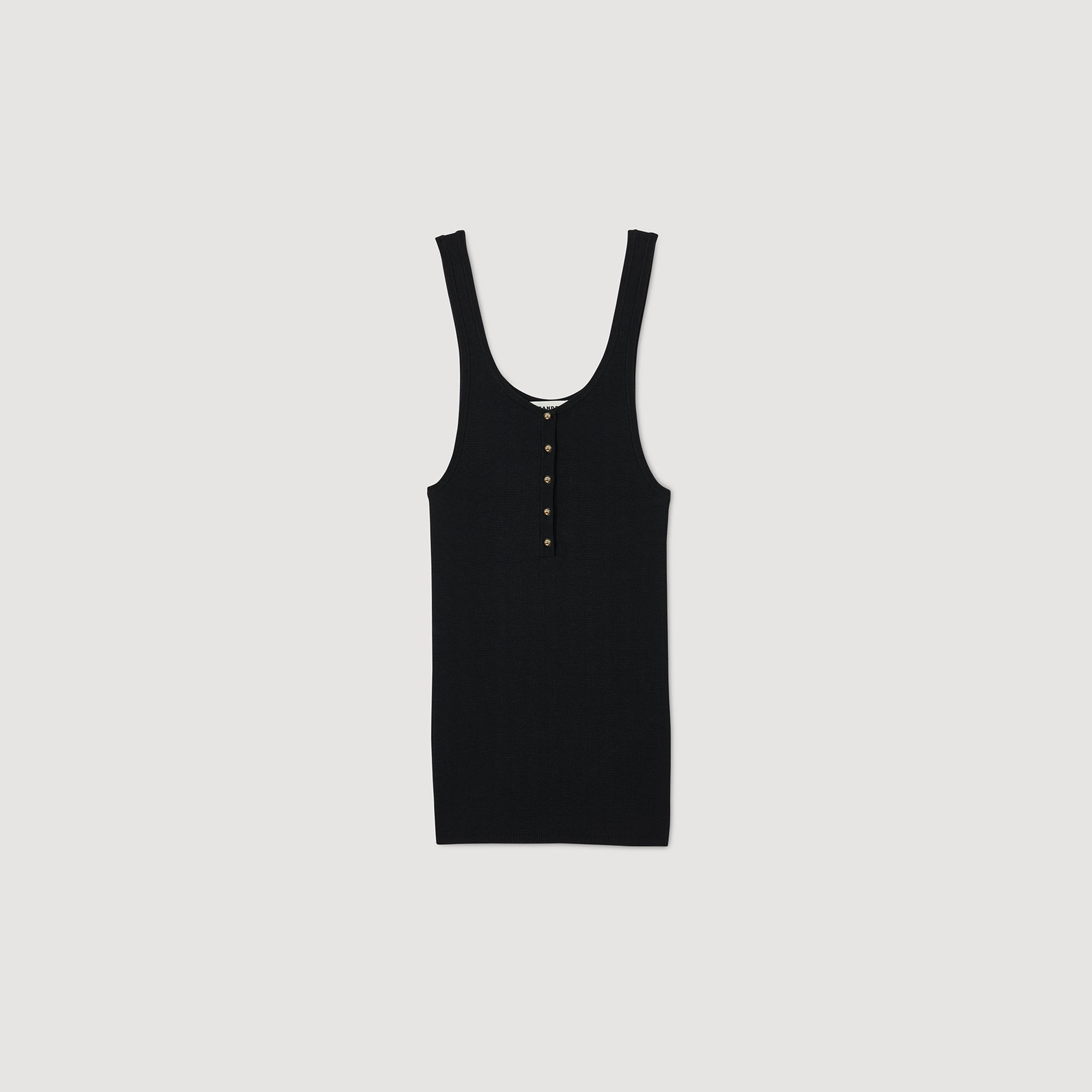RIB KNIT VEST TOP - 6