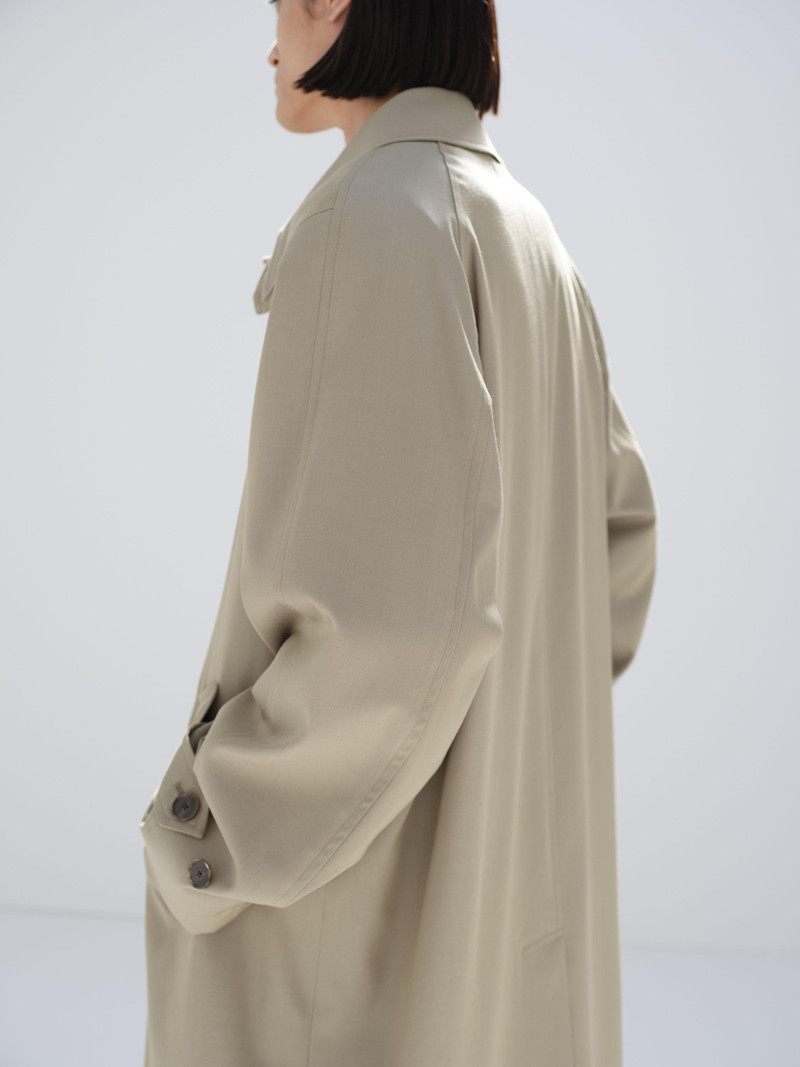 LIGHT WOOL MAX GABARDINE COAT 4