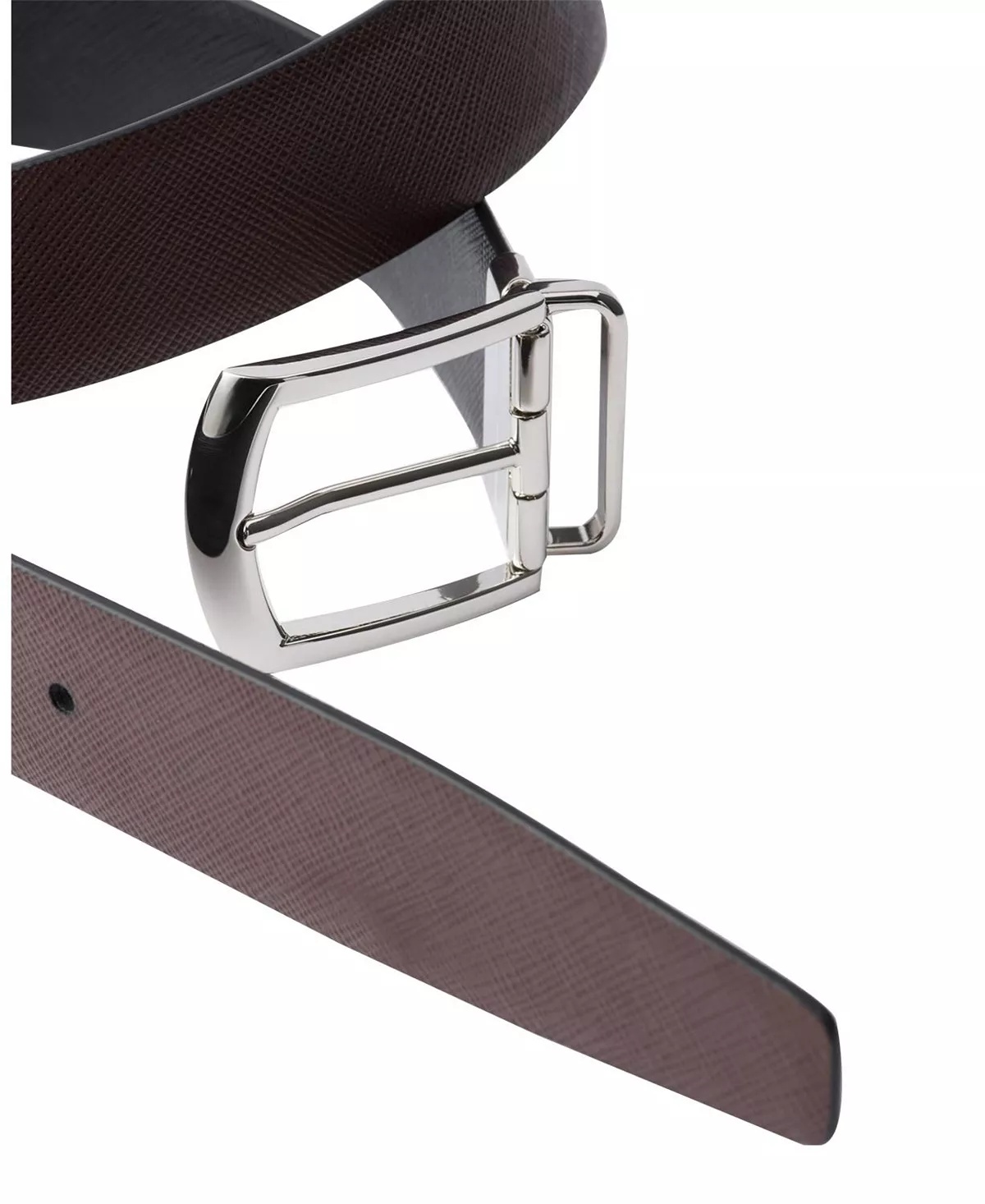 Reversible Saffiano Leather Belt - 2