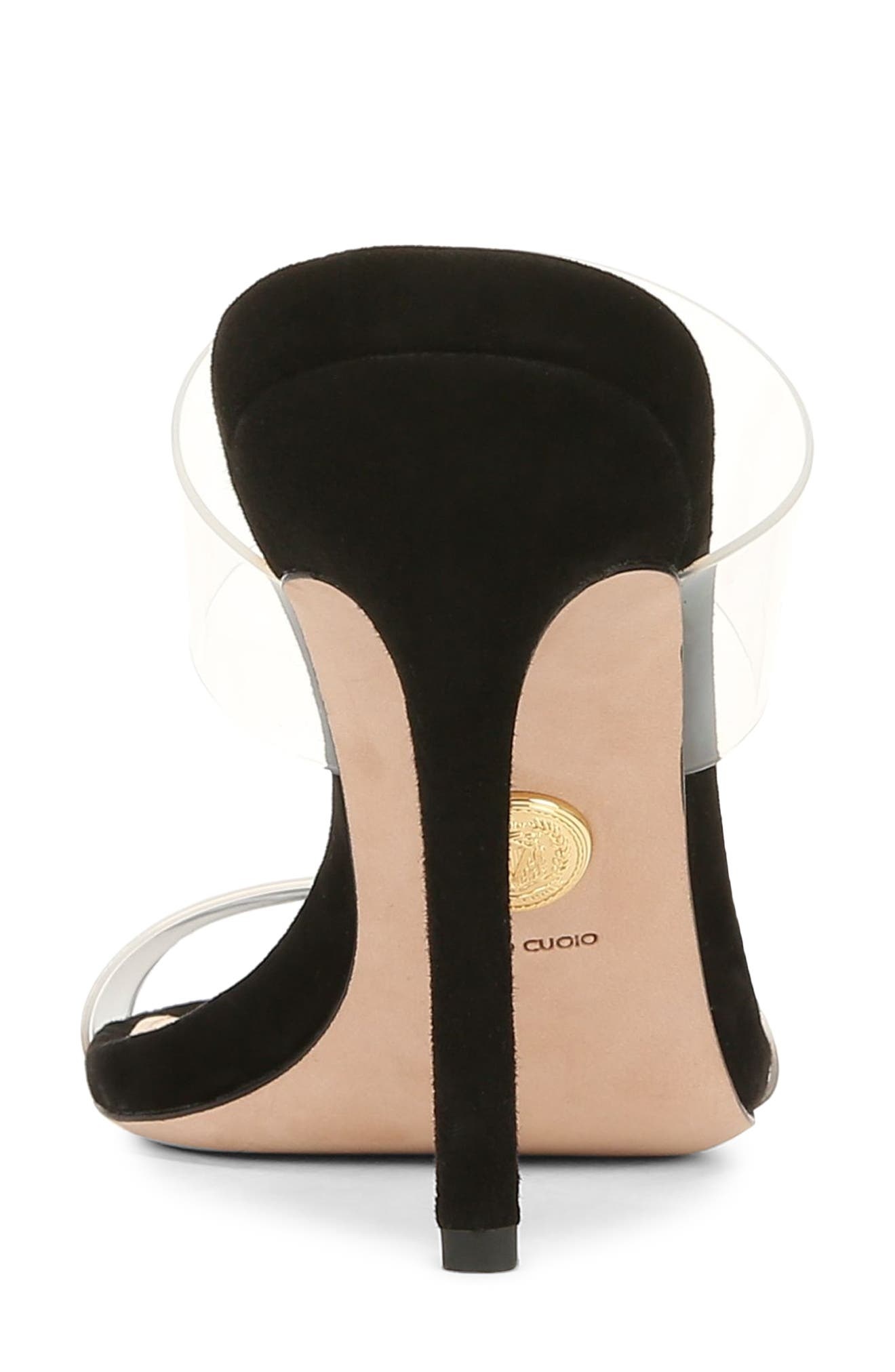 Veronica Beard Asha Sandal in Black/Clear at Nordstrom - 7