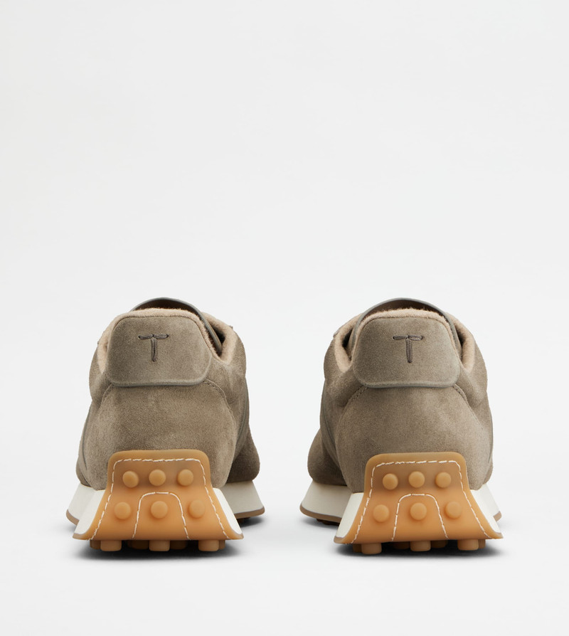 Tod's T VINTAGE SNEAKERS IN SUEDE - BEIGE outlook