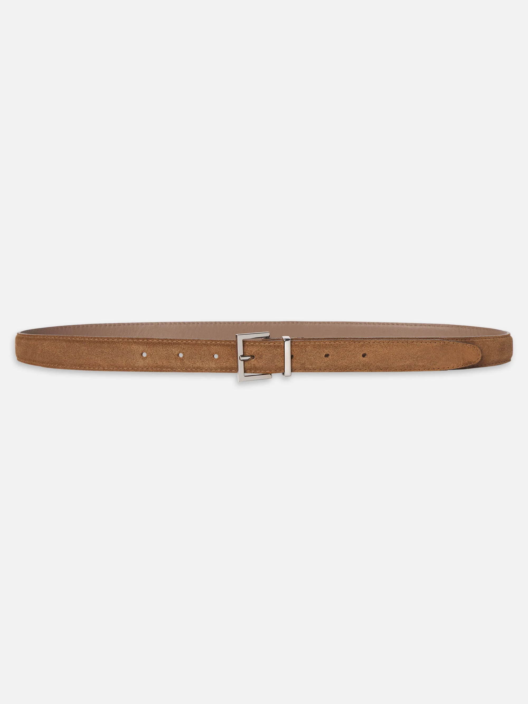 The Suede Square Buckle Belt in Date - 1