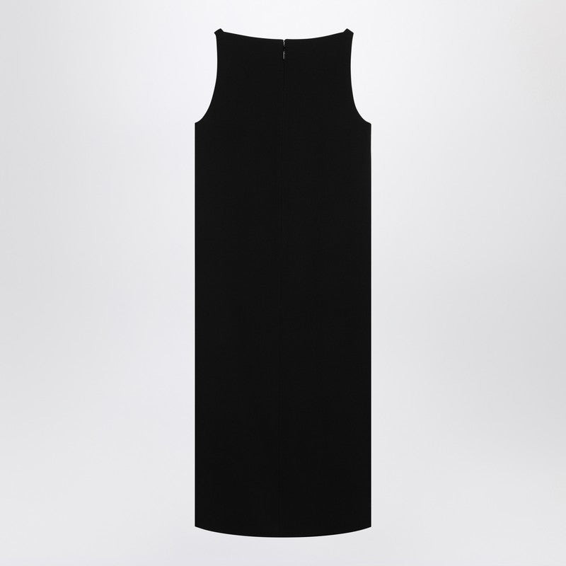 Gucci Black Viscose Sablé Dress With Horsebit Women - 2