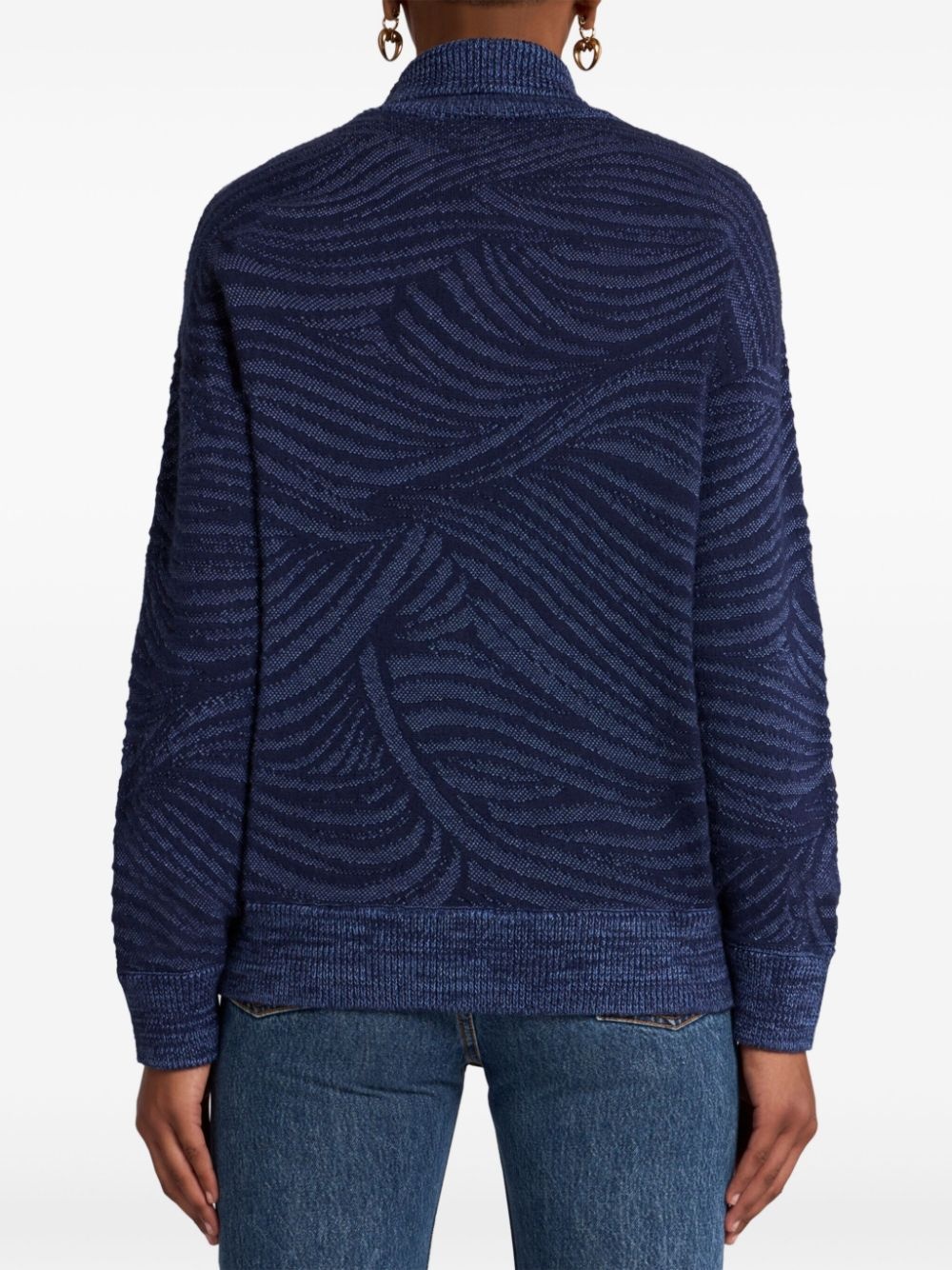jacquard turtleneck sweater - 3