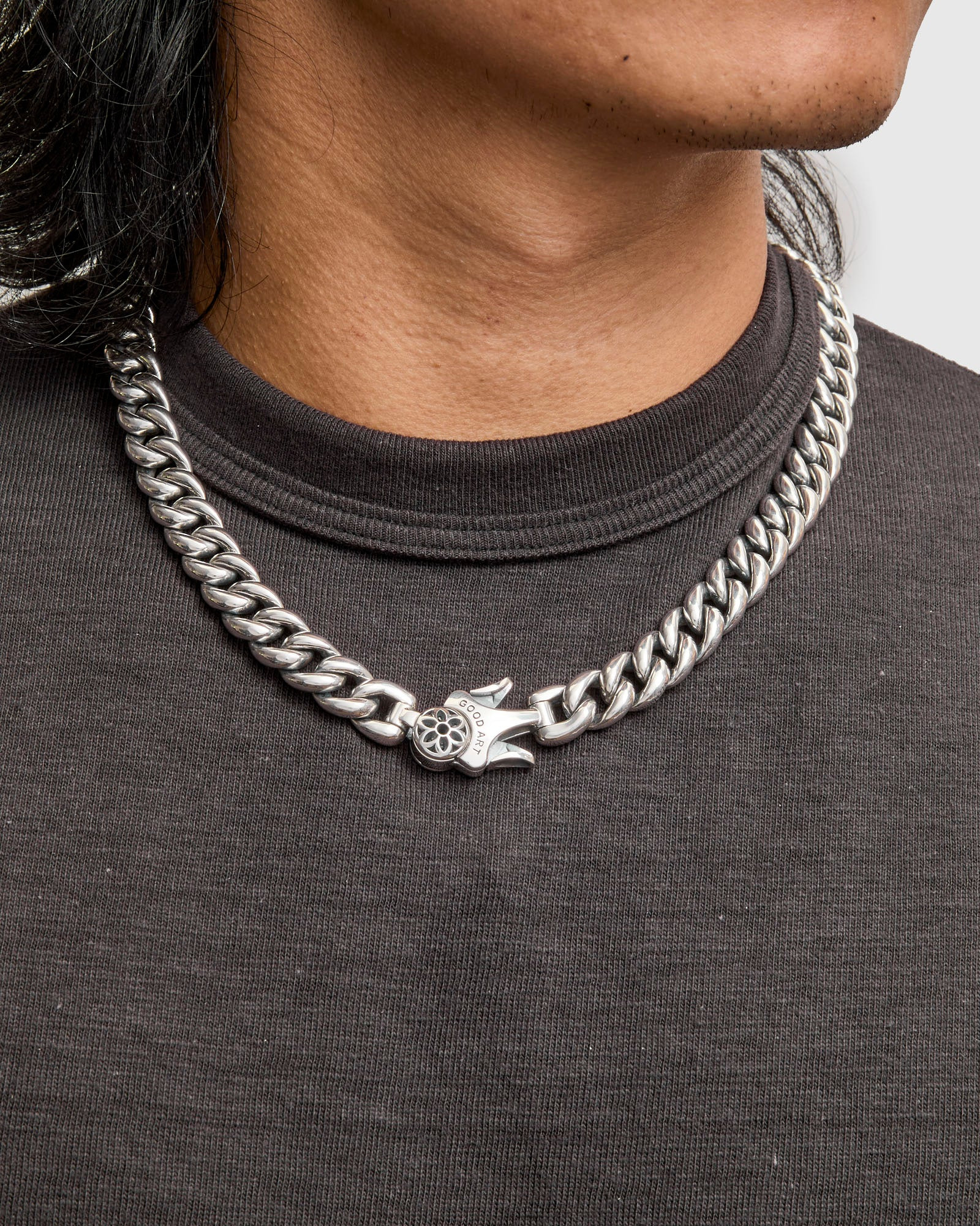 Model 10 Long Chain Size AA in Sterling Silver - 2
