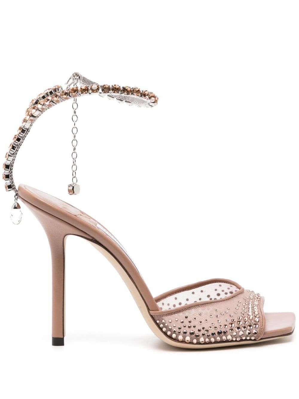 Saeda 100mm crystal-embellished sandals - 1