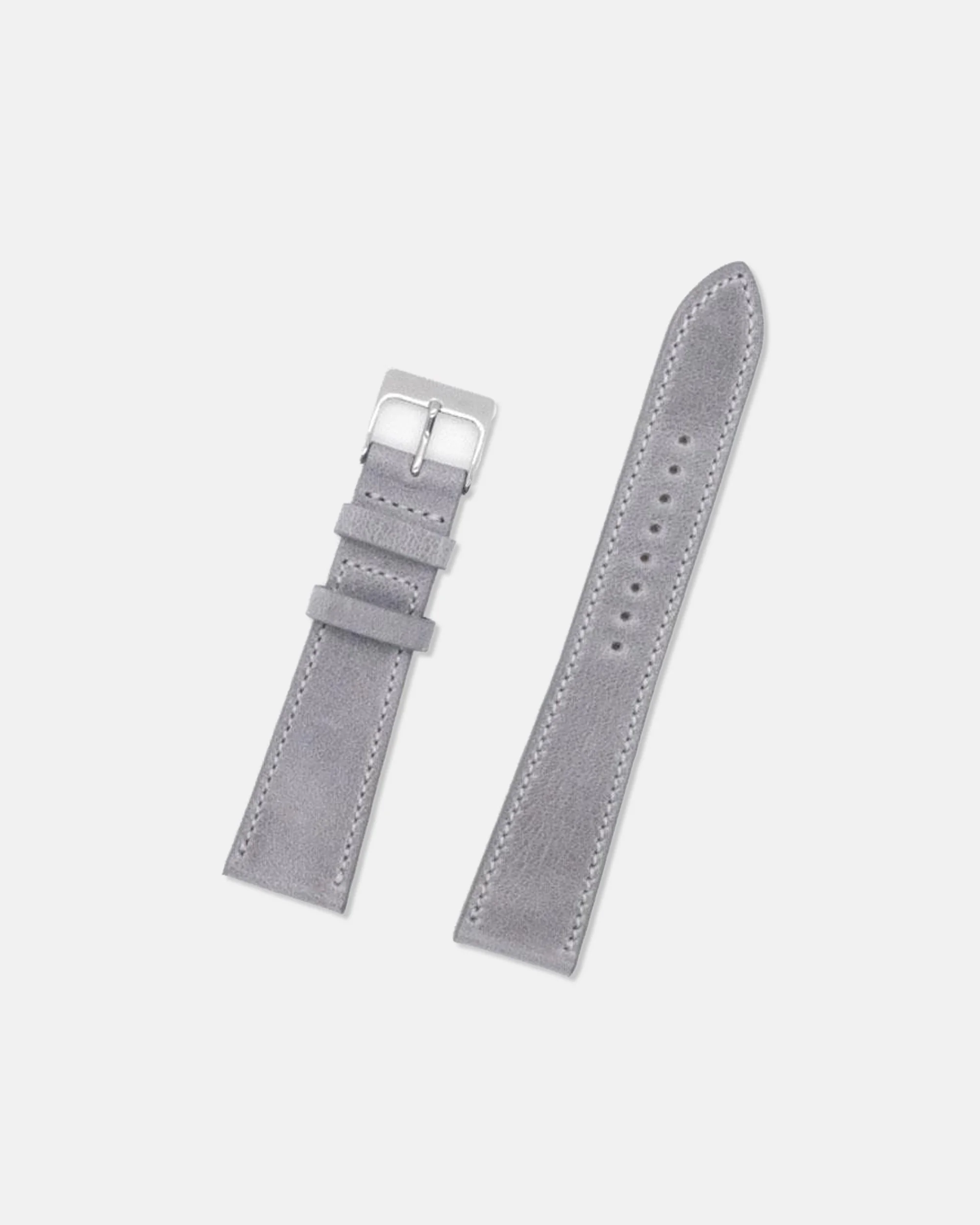 MADE-IN-USA LIGHT GREY CALFSKIN WATCH STRAP - 1