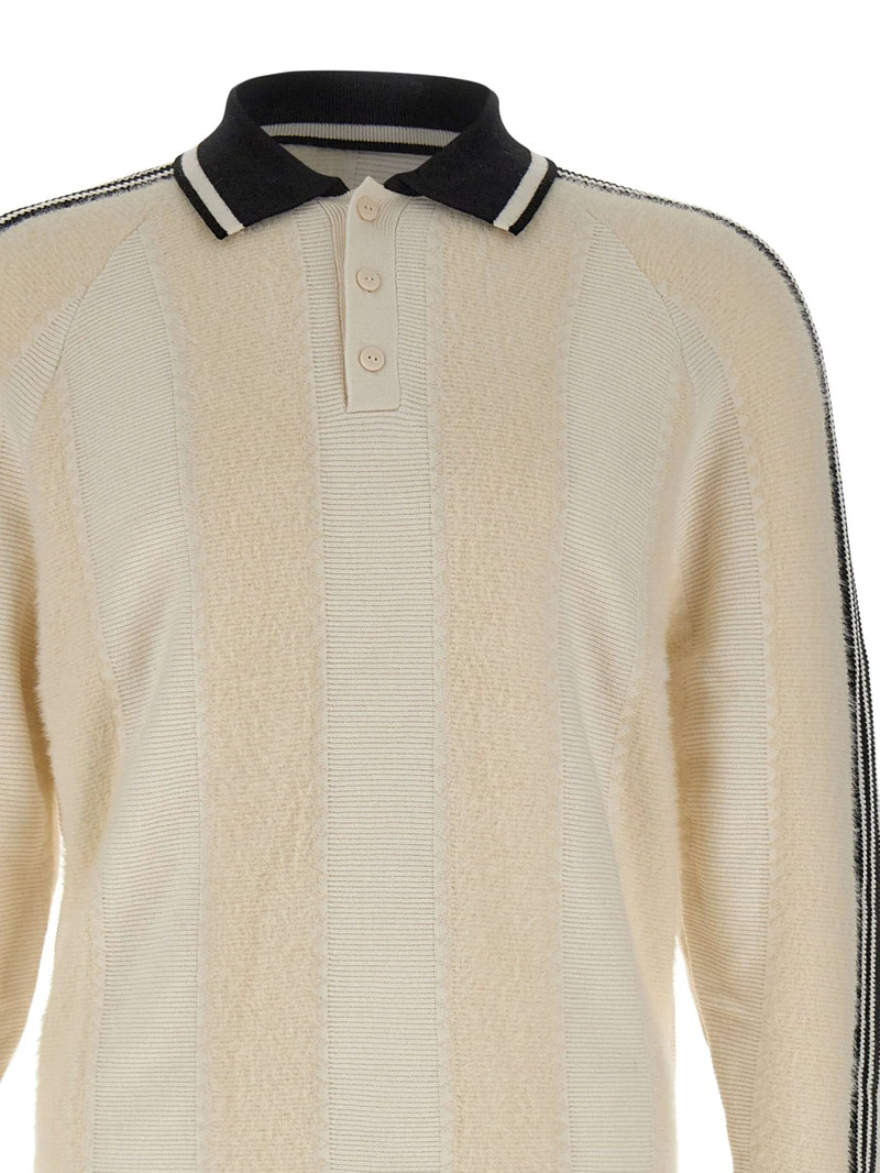 Adidas Polo-neck Stripe-detail Sweater 5
