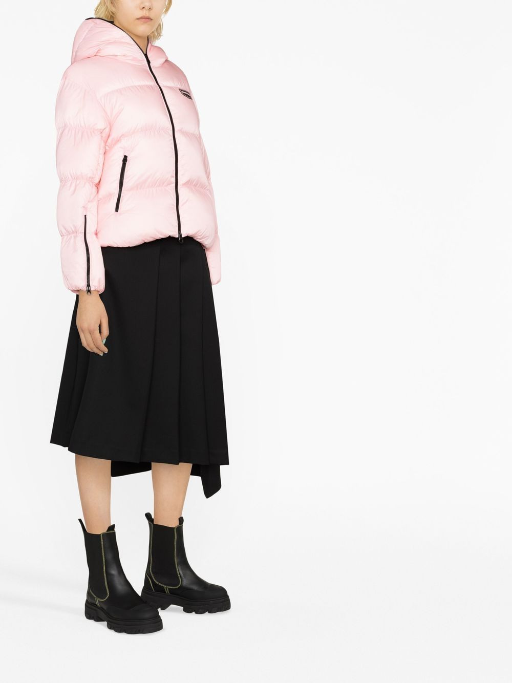 long-sleeve padded jacket - 4