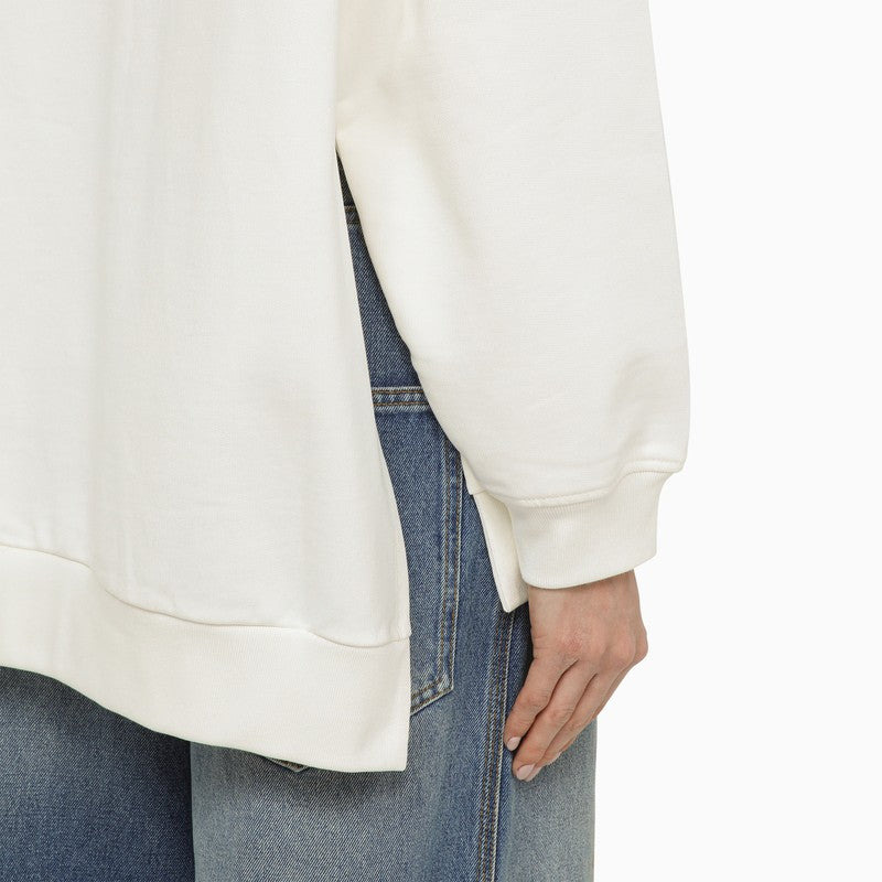 Marni White Sweatshirt With Cotton Embroidery Women - 3