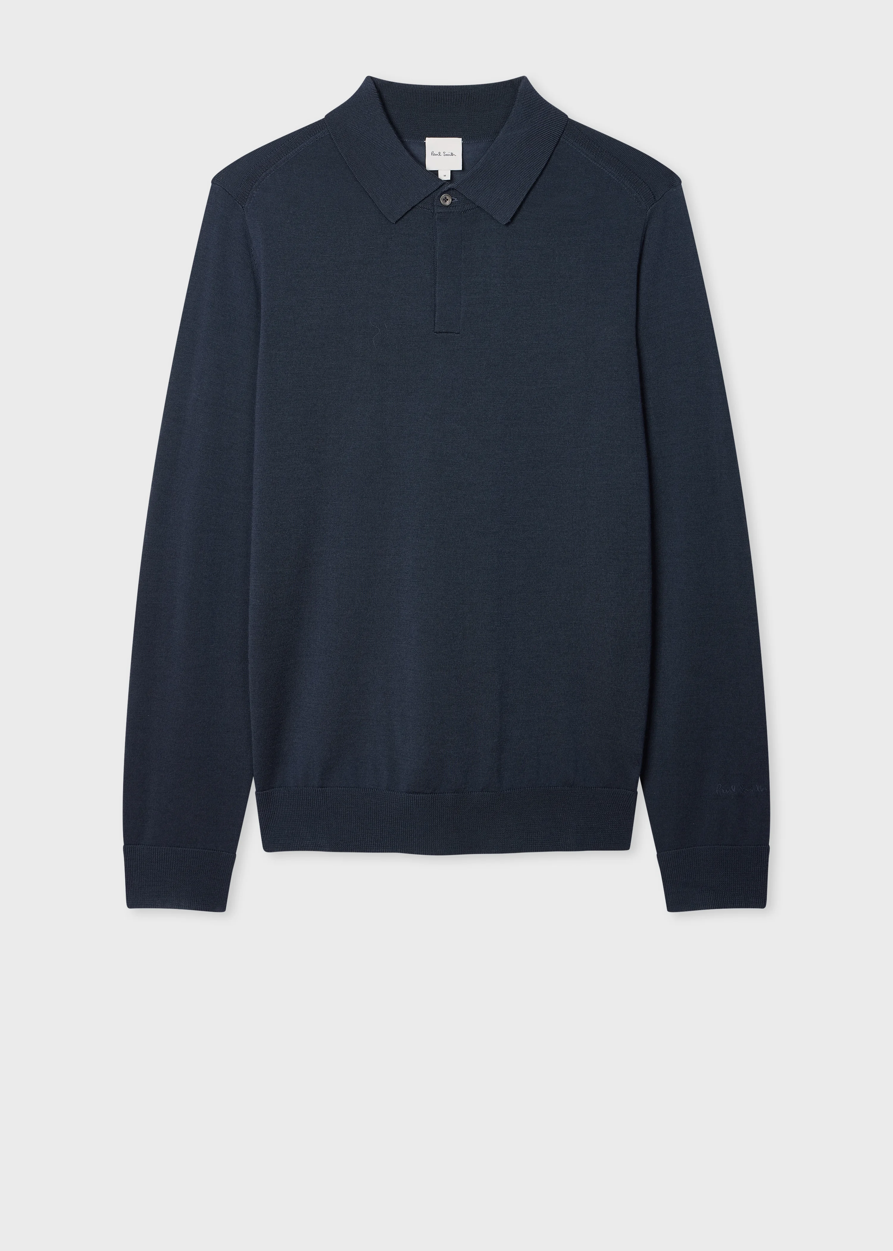Steel Washable Merino Wool Polo Shirt - 1