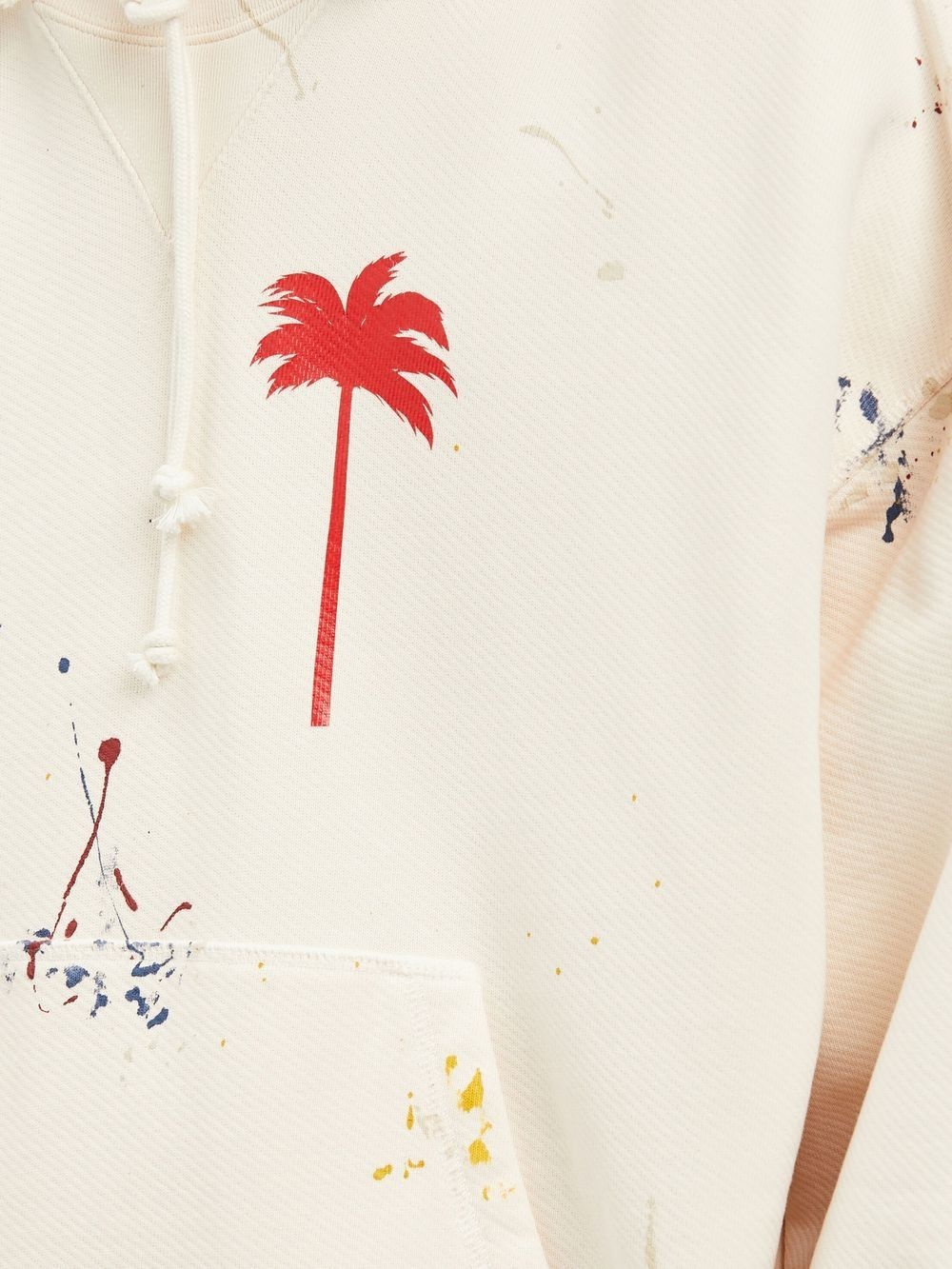 Palm paint splatter print hoodie - 6