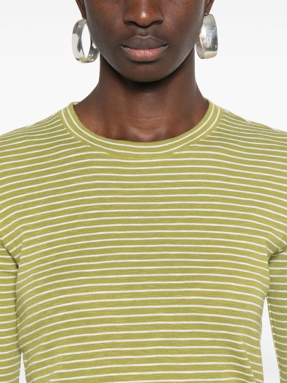 striped T-shirt - 5