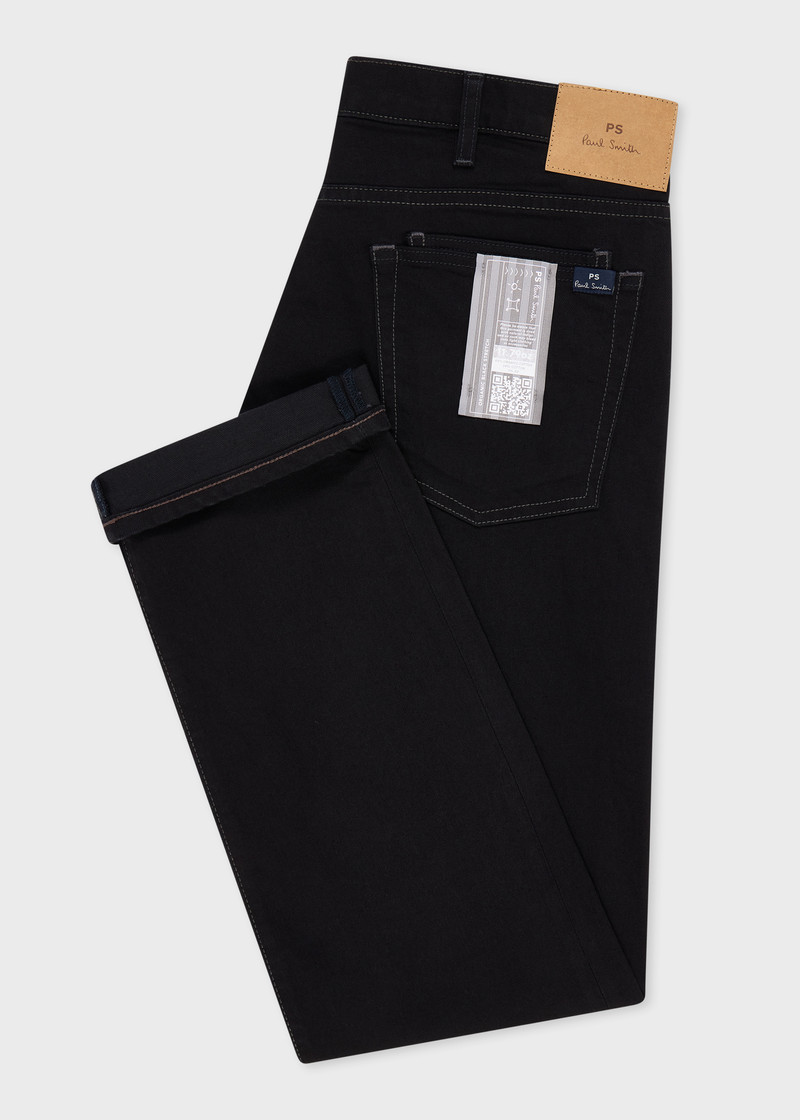 Paul Smith Standard-Fit 'Organic Black Stretch' Jeans outlook