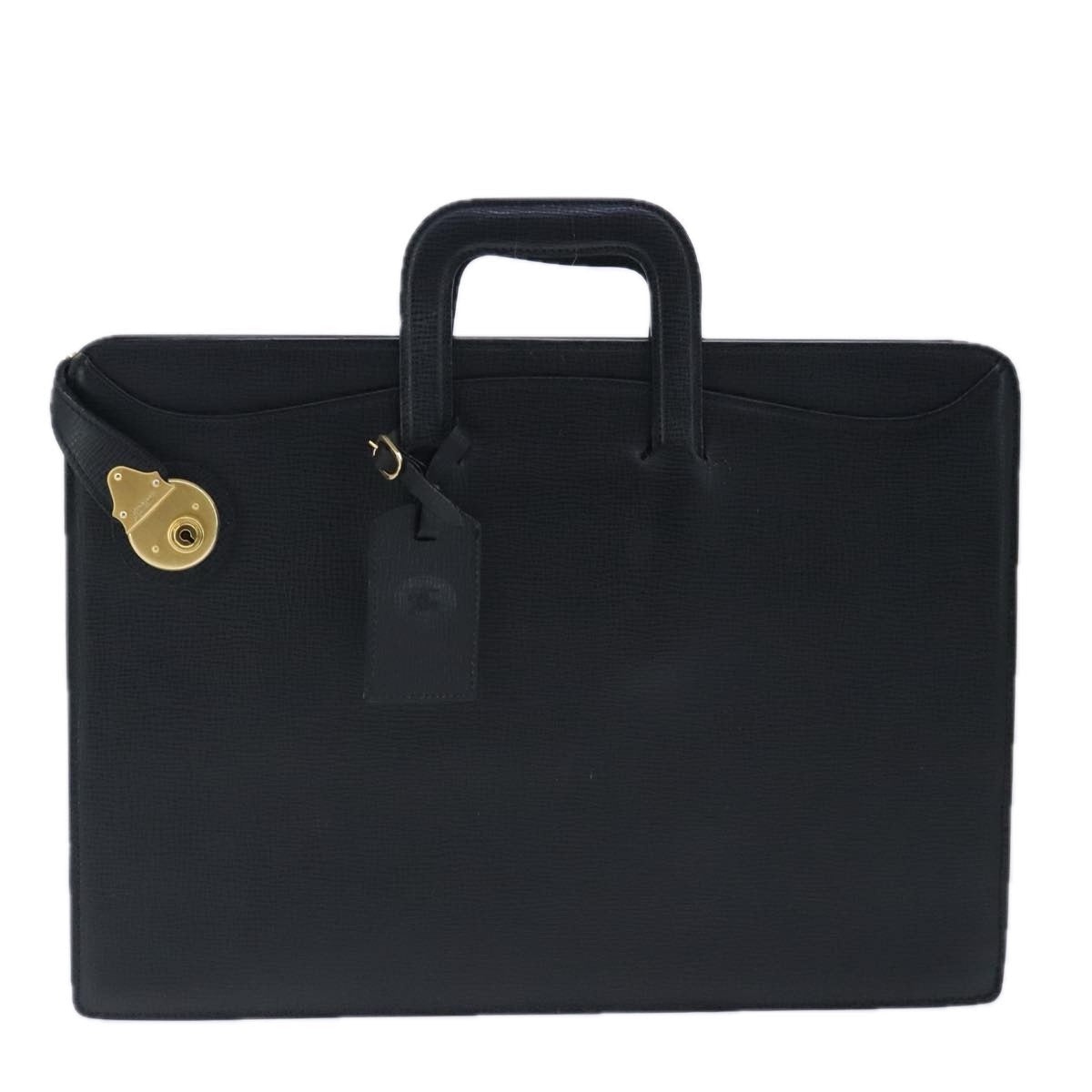 Burberry Business Bag Leather Black Gold - 2