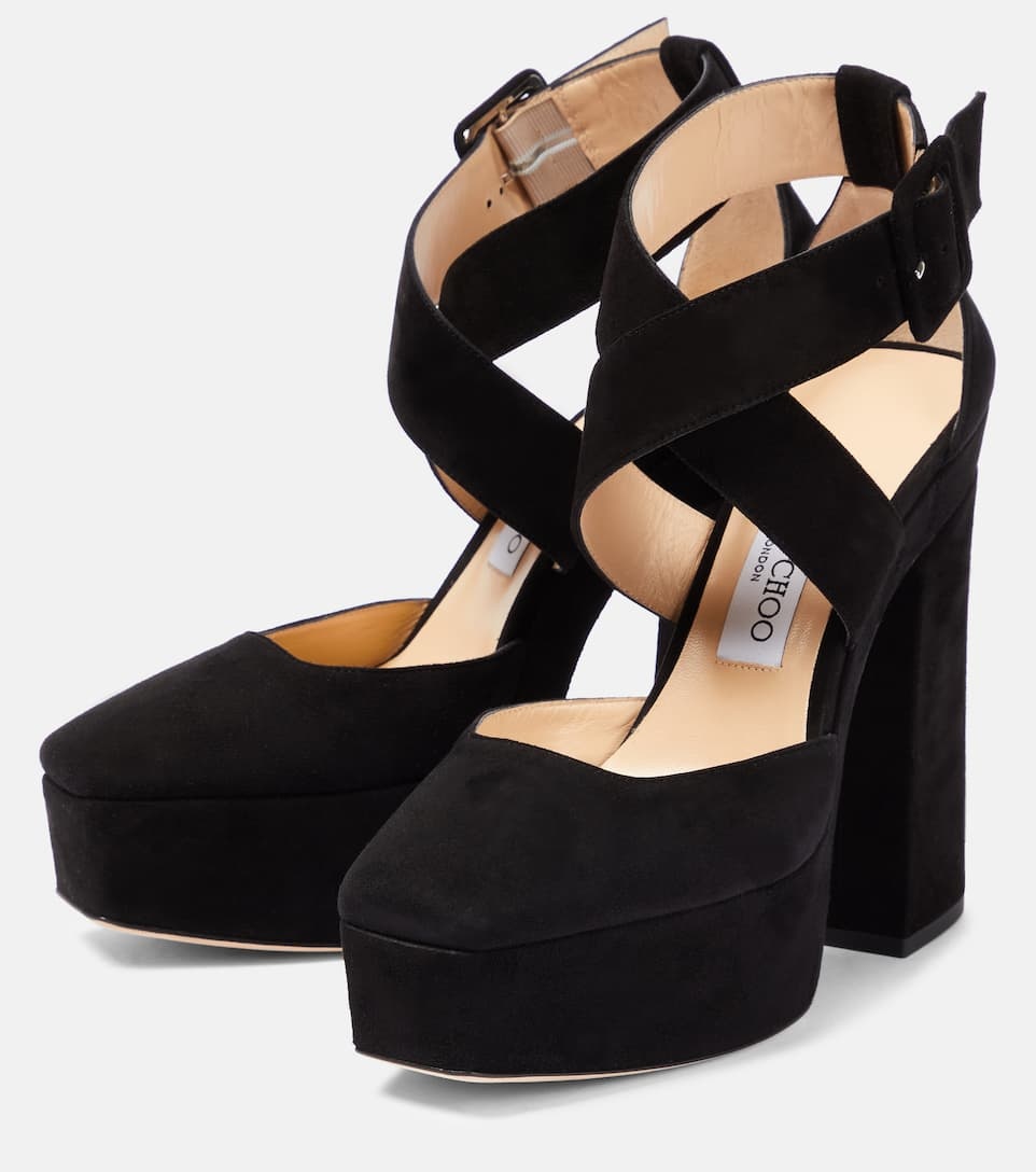 Gian 140 platform leather pumps - 5