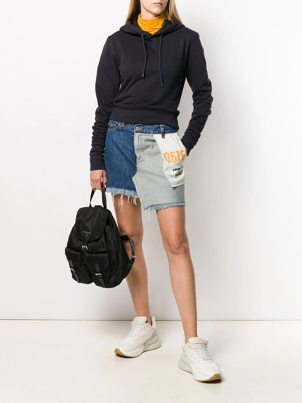 inside out denim skirt - 2