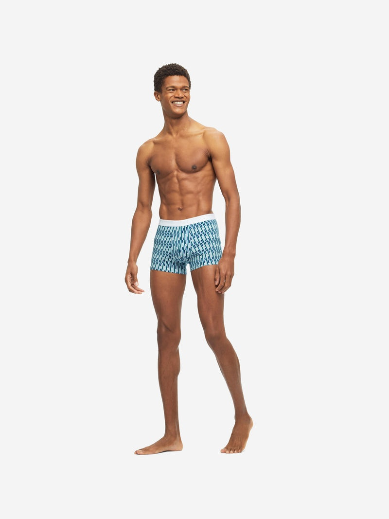 Derek Rose Men's Boxer Briefs Geometric 2 Pima Cotton Stretch Multi outlook