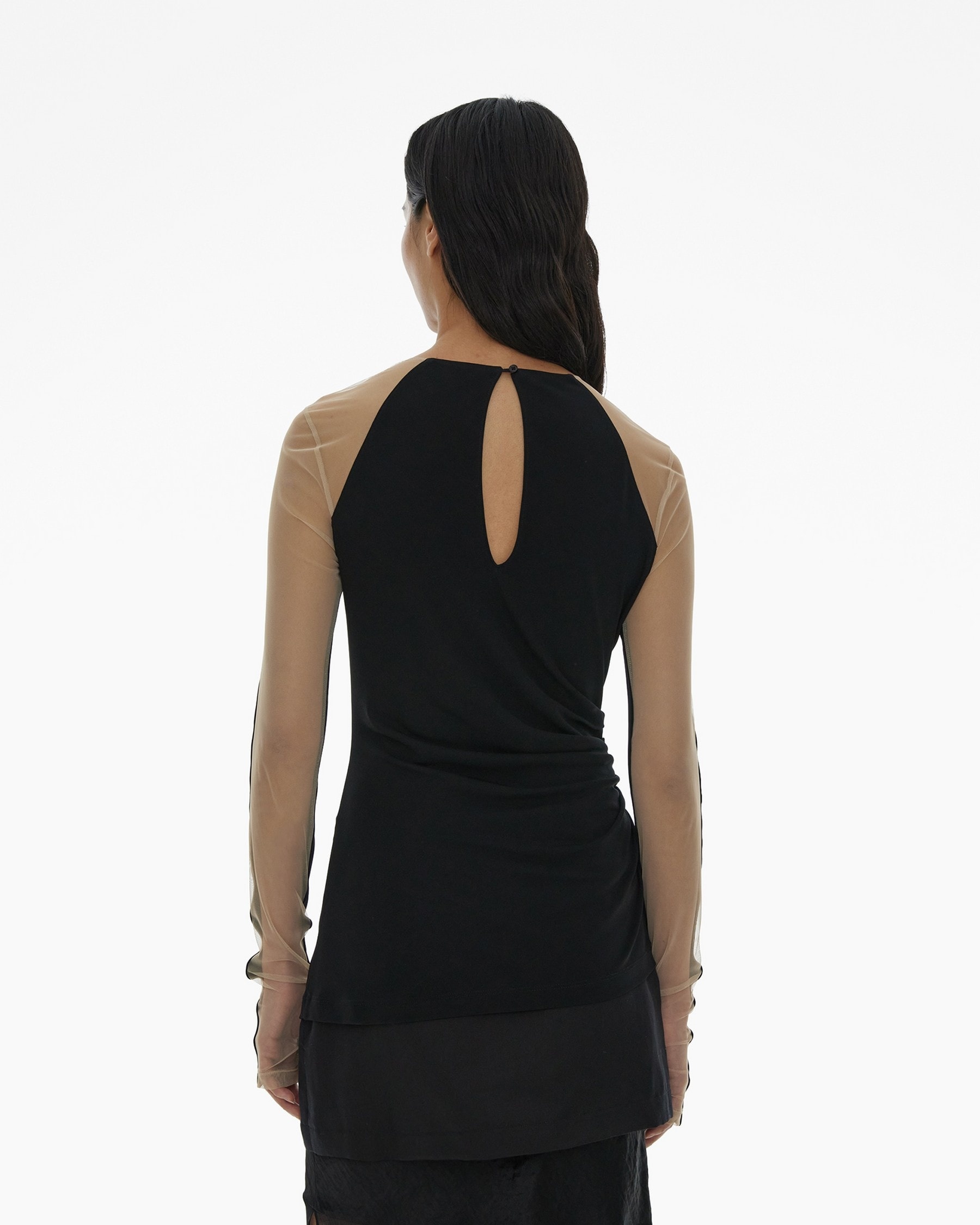 SHEER SLEEVE TOP - 4